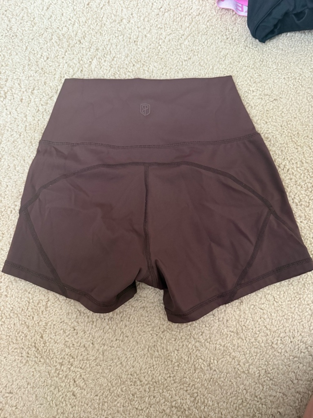 Born Primitive High-Waist Bike Shorts in Deep Brown